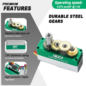 Servo Digital Micro HV Original PTK 7308 MG-D 8g con Engranaje Metálico Sin Núcleo, 3.5kg.cm 3.8V-8.4V para Planeadores RC DLG F3K y Aviones de Interior - Product Image 6