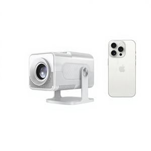 Projecteur intelligent portable HCS350Max, Android Eleven, Wifi, écran LED, compatible 4K, 160 lumens, cinéma, théâtre, console de jeu - Product Image 1