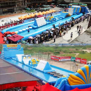 Grand jeu d'eau gonflable pour adultes en plein air Rush Level Sports Water Park Game Obstacle Course Combo Floating Toy Swimming Pool - Product Image 5