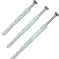 Ancrages muraux en acier au carbone à enfoncer, filetage M8, vis à enfoncer en acier galvanisé anti-corrosion pour la construction