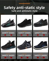 Nouvelles bottes de travail basses pour hommes, antistatiques, respirantes, résistantes à l'huile, résistantes aux chocs et aux perforations, pour l'industrie de la construction