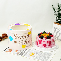Boîte d'emballage en gros pour gâteaux de mariage et d'anniversaire, conteneur alimentaire surélevé, boîte à gâteau ronde de luxe personnalisée de 6, 8, 10, 12 pouces