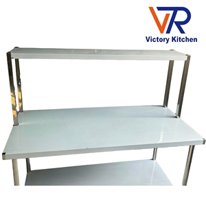Étagère murale en acier inoxydable VCT VICTORY KITCHEN, vente flash, 1 niveau de rangement, 1200x300x750mm, capacité 300kg - Product Image 3