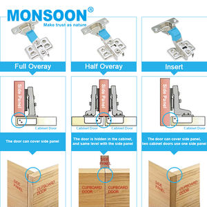 خزانة مطبخ مخفية MS02 من الفولاذ المقاوم للصدأ ، مفصلات باب خزانة مغلقة ناعمة من المصنع في الصين - Product Image 4