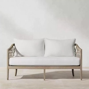 Canapé d'extérieur, villa haut de gamme en bois de teck, balcon, <span class=keywords><strong>jardin</strong></span>, cour, maison d'hôtel, chaise nordique de loisirs d'extérieur en bois massif - Product Image 5