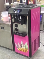 Commerciële ijsmachine, automatisch, 3 smaken, softijsmachine, ijskar voor bedrijven