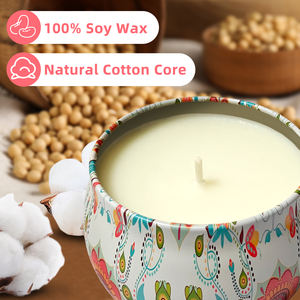 Oshine 4.4Oz Jarre Moderne en Relief en Cire de Soja Bougie Parfumée Luxe Vente en Gros Duftkerze Bougie Parfumée Coffret Cadeau Décoration Intérieure - Product Image 3