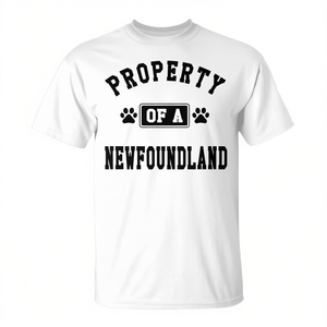 T-shirt Property Of A Newfoundland pour les amoureux des chiens - Product Image 1