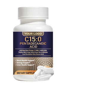 Cápsulas de Suplemento Herbal Natural de Ácido Pentadecanoico 15 en 1 para Longevidad y Apoyo a la Salud del Hígado para Adultos - Product Image 1