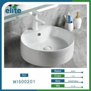 Moderno lavabo in ceramica bianca mobile in porcellana per bagno e sala da pranzo lavelli in pietra fornitore all'ingrosso - Product Image 1