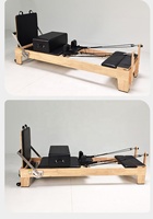 Cama de pilates multifuncional de roble para culturismo