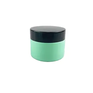 RUIPACK 50ml su misura verde ampio cosmetico per il collo degli occhi vasetto di vetro con coperchio per crema per il corpo cosmetici