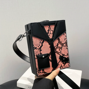 2025 Nieuwe Collectie Luxe Hot Sale Vrouwen Portemonnee Tas Mode Pu Lederen Slangenhuid Crossbody Schoudertassen - Product Image 1