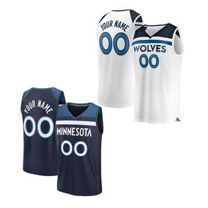 تخفيضات هائلة عالية الجودة الأمريكية كرة السلة مخيط بالجملة NBaing Minnesota جميع اللاعبين ملابس رياضية قمصان قمم - Product Image 2