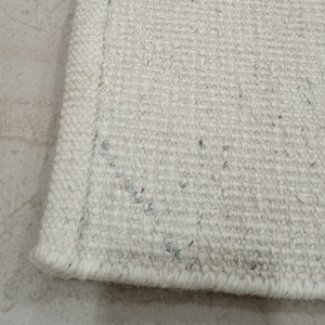 Hand Knotted Wool Area Rug White Grey Geometric Design Handmade <b>Carpet</b> for Living Room Bedroom - Product Image 3
