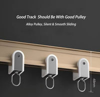 Rail de rideau incurvé en aluminium de haute qualité, design minimaliste, longueur personnalisable, pour la maison, la chambre, le salon, l'hôtel, le plafond