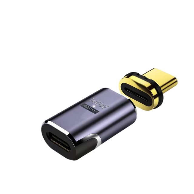 USB4 Type-C Magnetic Right-Angle OTG Adapter 140W PD 8K60Hz 40Gbps Mobile Phone Camera Laptop OTP Video Data Transfer Brand New