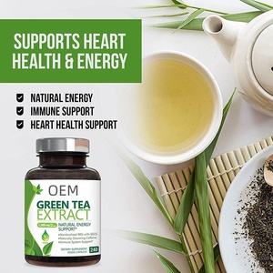 Oem Gezondheid Voedingssupplement Groene Thee Extract Capsule Ondersteunt Hart Gezondheid En Energie Niet-Gmo Vitaminen - Product Image 2