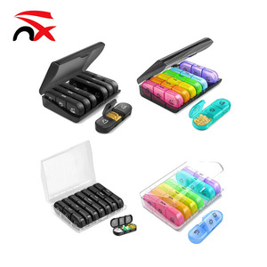 กล่องยาพลาสติกแบบมีโลโก้สั่งทำพิเศษ สีรุ้ง 3 ช่อง 7 วัน สำหรับจัดยาประจำสัปดาห์ ช่องเปิดด้านเดียวขนาดใหญ่ - Product Image 5