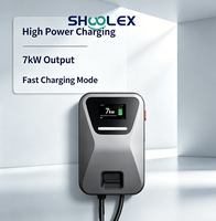 Estación de Carga Inteligente para Vehículos Eléctricos, Cargador de Pared para Vehículos Eléctricos de 7KW 21KW con Control por Aplicación WiFi y Bluetooth