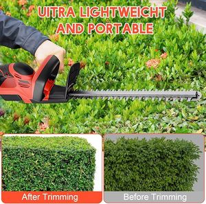 Taille-haie sans fil à double ciseaux - Lame de 22 pouces, batterie lithium-ion, coupe-haie électrique pour outils de jardin/cour/extérieur - Product Image 5