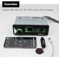 Nuevo Diseño Directo de Fábrica, Radio para Auto 1 Din, Estéreo para Auto de Un Solo Din, Audio, 2 USB, BT, Reproductor de MP3 para Auto