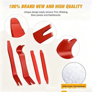 QEEPEI QGZ288 Lot de 4 outils multifonctions pour déclipser les attaches de porte de voiture, étui souple, manuel, universel, en plastique 28 - Product Image 4