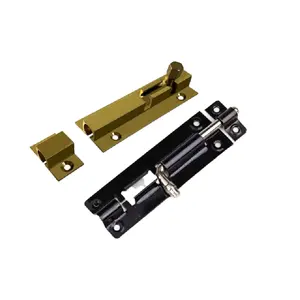 Quality Assurance Heavy Stainless, Steel brass Barrel Iron Tower Bolt Slide Security Door Lock bolts flush door bolts/