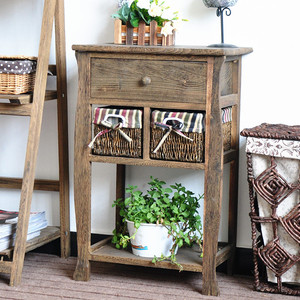 Vente <span class=keywords><strong>en</strong></span> gros table <span class=keywords><strong>console</strong></span> meubles de salon tables de chevet de chambre armoires de rangement de cuisine <span class=keywords><strong>en</strong></span> bois avec paniers à tiroirs <span class=keywords><strong>en</strong></span> <span class=keywords><strong>rotin</strong></span> - Product Image 3