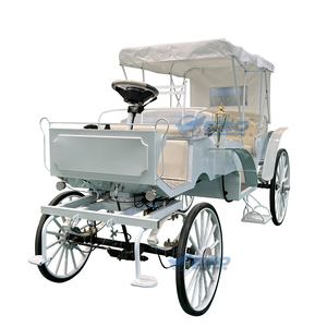 Calèche de tourisme populaire, élégante, blanche, avec caractéristiques uniques, vente en gros d'usine, calèche de tourisme à quatre roues - Product Image 1