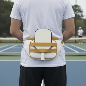 Sac banane de pickleball Heritage en toile avec sangle de transport pour raquette – Coton et polyester – Logo personnalisé – Vente en gros – Sac banane de tennis - Product Image 3