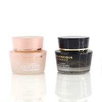 Mini masque échantillon pot de crème pour les yeux avec capuchon en or masque facial pot de crème pour les soins de la peau