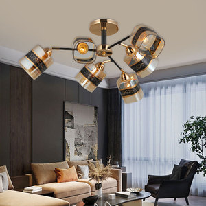 Ganva Hot Deal di Ferro e Vetro Soggiorno Decorazione Moderna LED Sputnik Lampadario - Product Image 1