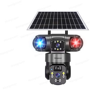 红娜4MP <span class=keywords><strong>2</strong></span>镜头太阳能无线监控3视频闭路电视PTZ摄像机V380专业户外4G sim卡太阳能安全摄像机 - Product Image 1