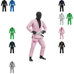Uniforme de Karate Personalizado con Diseño de Ondas de Perla, Opción de Logotipo Frontal, 100% Algodón, Transpirable, Ligero, Fusión sin Costuras, para Entrenamiento - Product Image 1