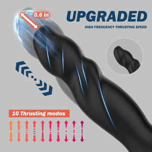 Nouveau design, masseur de prostate télescopique vibrant pour hommes, télécommande, taille compacte, anneaux vibrants en silicone pour <span class=keywords><strong>pénis</strong></span> masculin - Product Image 3