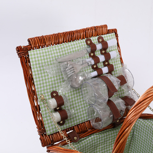 Thủ công mỹ nghệ Quà Tặng rỗng wicker Dã Ngoại giỏ quà tặng cản trở - Product Image 5