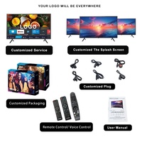 Fabrieks prijs HDTV Smart TV 55 inch Ultra HD LED LCD TV 4K 24 32 43 50 inch televisie voor hotel