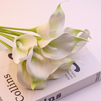 Bunga Calla Lily Mini PU Berkualitas Tinggi, Sentuhan Realistis, Dekorasi Meja, Pernikahan, Pesta, Hari Valentine
