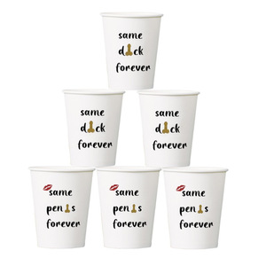 Vasos de Papel con Eslóganes Divertidos para <span class=keywords><strong>Despedida</strong></span> de <span class=keywords><strong>Soltera</strong></span>, Impresión Personalizada, Pedido al por Mayor, Recuerdos Personalizados para Regalos de Boda - Product Image 5