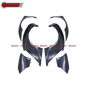 Kit carrosserie en fibre de verre style LB pour Lamborghini Gallardo LP540 : Lame de pare-chocs avant, extensions d'ailes, jupes latérales, aileron arrière - Product Image 4