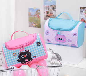Factory Direct Selling Simple Pattern PVC Makeup <b>Bag</b> with Zipper for Cosmetics on Trips - Product Image 4