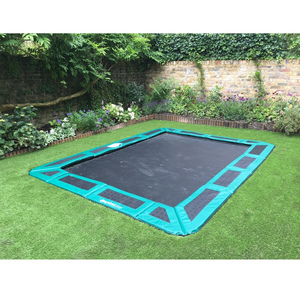 Trampoline circulaire ou rectangulaire de 10, 12 ou 14 pieds pour enfants, à installer en extérieur, encastré dans le sol, pour usage domestique - Product Image 5
