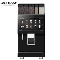 Machine à café professionnelle instantanée Jetinno JL50-2ES3C avec 2 moulins et système de sirop, fabriquée en Chine