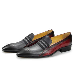 Zapatos Oxford Personalizados para <span class=keywords><strong>Hombre</strong></span>, Mocasines con Punta en Pico, Estilo Clásico de Negocios, Nueva Llegada, Cuero Genuino, Otoño - Product Image 3