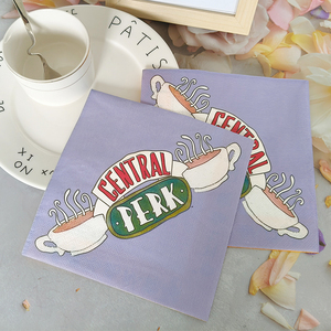 Tùy Chỉnh Màu Tím Thanh Đám Cưới Bữa Ăn Tối Khăn Ăn 2-Ply Trinh Gỗ Bột Giấy 4-Fold Túi Phong Cách - Product Image 1