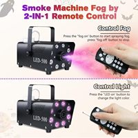 500W fumée brouillard Machine Halloween intérieur automatique Machine à fumée pour fête mariage vacances fête de noël Machine fumée colorée