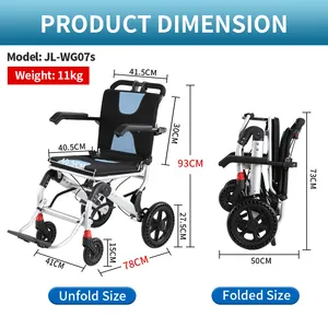 Kursi roda rumah khusus untuk orang tua cacat lampu lipat perjalanan
