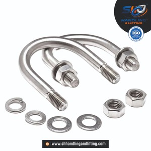 Perno en U de Acero Inoxidable Resistente a la Corrosión SS316 Grado Marino, Abrazadera Roscada de Alta Resistencia para Tuberías, Fijación para Plomería, Barcos y Remolques - Product Image 1