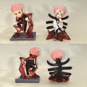 Six figurines Qversion Jujutsu Kaisen de Gojo <span class=keywords><strong>Satoru</strong></span> en forme de combat, figurines d'anime japonaises de collection, ornements de bureau - Product Image 4